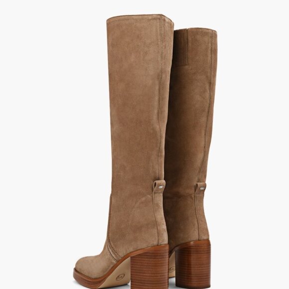Michael Kors Suede Nude Knee High Boots Size 10 - Picture 3 of 3